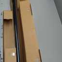 Ivilon Drapery Treatment Window Curtain Rod - Square Design 1 1/8 Rod. 48 to 86 Inch. Black