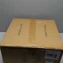 Wood Caged Ceiling Fans with Lights and Remote,Farmhouse Flush Mount Ceiling Fan with Light, Rustic Ceiling Fans Low Profile Bladeless Wooden Fandelier for Bedroom,Dining Room,Kitchen(Natural) (Gold)