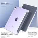 TiMOVO for iPad Air 11 Inch Case (M3/M2-2025/2024), iPad Air 5th Generation 2022/4th Gen 2020 10.9 Inch, Slim Hard Translucent Back Cover, Support Auto Wake/Sleep,Grey Purple
