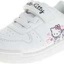 Sanrio Hello Kitty Sneakers for Girls - Kids Lightweight Athletic Breathable Casual Shoes - White (Size 9 Toddler)