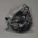 Headphones Wired with Microphone, Over Ear Foldable 3.5mm Plug in Headphones with 4.9ft Tangle-Free Nylon Cord for Tablet, Laptop, MP3/4, School, Airplane Travel (Black)