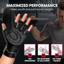 MhIL Workout Gloves for Men Comfortable Gym Gloves for Men with Enhanced Grip for Safety and Hand Protection Weight Lifting Protection with Wrist Wraps Support for Performance Boost and Style