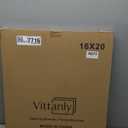 Vittanly 16x20 Picture Frame for Wall, Plexiglass, Displays Poster 11x14 with Mat or 16x20 without Mat, PVC Frame Material, Horizontal or Vertical Hanging, 1 Pack, Natural