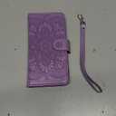 Wallet Case for iPhone 16,[RFID Blocking] 3 Card Holder Stand with Credit Card Slot PU Leather Magnetic Protective Flip Cover for iPhone 15 (Light Purple)