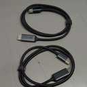 Warrky 4K DisplayPort to HDMI Cable Adapter 3.3FT 2Pack [Aluminum Shell, Nylon Braided] High Speed (1440P 60Hz, 1080P 120Hz) Uni-Directional DP to HDMI Cord Compatible for Dell, HP