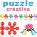 TOMYOU 200 Pieces Building Blocks Kids STEM Toys Educational Discs Sets Interlocking Solid Plastic for Preschool Boys and Girls Aged 3+, Safe Material Creativity