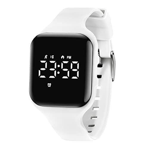A ALPS Kids Watches for Girls Boys Digital Sport Watch with Step Counter Pedometer Vibration Alarm Clock, No App Waterproof Fitness Tracker Kids Watch Boys Girls Teens Students Ages 5-16