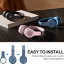Beats Solo 4 Accessories: Silicone Case with Telescopic Beam Cover, Anti-Scratch, Washable Protective Covers - Blue