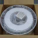 Plug in Pendant Light, 15FT White Cord Hanging Lights with Plug in Cord, Hanging Light with On/Off Switch, Double Linen Shade Fabric Design, Pendant Llight Fixture for Bedroom Living Room Restaurant, White