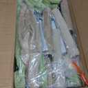 Feandrea Cat Tree, 59.5-Inch Tall Cat Tower, Plush Multi-Level Condo with 5 Scratching Posts, 2 Perches, 2 Caves, Hammock, 2 Pompoms, Grass Green and Camel Brown UPCT192C03