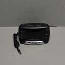 Westclox Large 1.4 Red LED Digital FM Clock Radio with Dual USB A & C Charging Ports, Adjustable Brightness, Dual Alarms & Sleep Timer  Modern Alarm Clock for Bedroom, Home, or Office (Black)