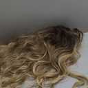 Ombre Blonde Wig for Women Long Wavy 4x1 Lace Natural Hairline Glueless for Beginners Middle Part Synthetic for Daily Party Use 26Inch