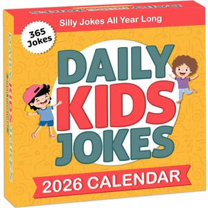 2 x 2026 Daily Kids Joke Calendar | Fun Lunchbox Notes For Kids, Tear Off Pages with Daily Puns & Jokes for Children, Lined Backside for Personal Notes, Great Way To Add a Touch of Humor To Your Child's Routine