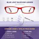 5Pack Reading Glasses for Women - Blue Light Blocking Spring Hinge Computer Readers Anti Glare UV Eyeglasses