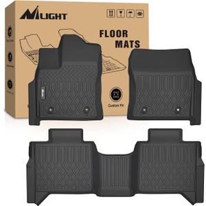 Nilight TPE Floor Mats for Toyota Tundra CrewMax Cab Only 2022 2023 2024 2025 All Weather Custom Fit Heavy Duty Floor Liners
