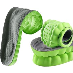 4D Cloud Technology Super Soft Comfort Insoles - U-Shape Memory Foam, Cloud Feeling, Sports Memory Foam (Green, Men 9-10.5/Women 10.5-12)