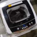 BLACK+DECKER 0.9 Cu. Ft. Portable Washer, 6.6 lb. Capacity Washing Machine for Homes & Apartments, 5 Wash Cycles, Quick Connect Sink Adapter and Drain Hose Included, Transparent Lid, BPWM09W, White