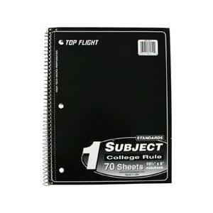 Top Flight Theme Book - College Ruled - 3 Pack