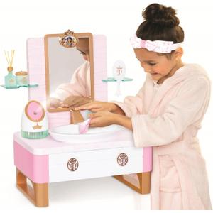 Disney Princess Style Collection Girls Deluxe Day Spa with Realistic Steamer, Play Skincare Essentials & Real Running Water, 20+ Pieces