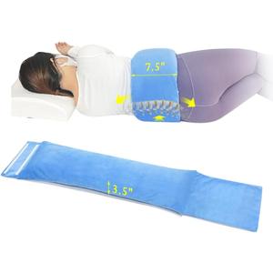 Lumbar Support Pillow for Sleeping Lower Back Sciatic Nerve Pain Relief Lumbar Roll for Office Chairs & Bed Body Pain Relief Side Sleeping Lumbar Cushion for Sciatica, Herniated Disc, Scoliosis
