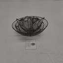 Regal Trunk & Co. -2 Tier Fruit Basket - French Wire Baskets| Wire Basket Holder| Multi-Tier Fruit Basket for Countertop or Hanging | Metal Frame