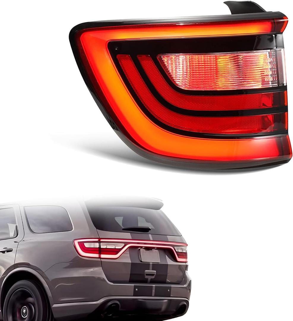 Tail Lights Compatible with Dodge Durango 2014-2022 Tail Lamp Taillights Left Driver Side Replace CH2800206 68272127AB