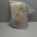 2PCS Car Backseat Organizer, Leather Multi-Pocket Seat Back Protector with Foldable Table Tray, Multifunctional Vehicle Storage Organizer Kick Mat for Kids Toddler Travel (Beige)