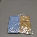 AIERSA Reusable Snack Containers with Lids, 2 Pack Silicone Double/2 Compartment Snack Box Container, Divided Grab and Go Snack Container for Take-out Condiments, Sauce