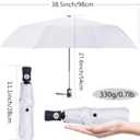 DBA FDJASGY Sun Umbrella Compact Folding Travel Umbrella Auto Open and Close for Windproof, Rainproof & 99.9% UV Protection Parasol with Black Anti-UV Coating