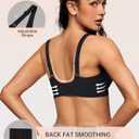 OEAK Womens Deep V Bras Wireless Comfortable Bra Supportive No Underwire Bras Tshirt Push Up Bralettes Plunge Seamless Bra (3X-Large, Black)