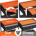 36" Silicone Griddle Mat for Blackstone, Heavy Duty Food Grade Silicone Around Grill Mat, 36 Inch Blackstone Griddle Cover, Upgraded Edge-Full Cover, with One Grease Cup, Suitable for All 36" Grill