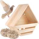 Cedar Dove Nesting Box Mourning Dove Nesting Box Bird Nesting Material Wooden Birdhouse Shelter for Bird Pigeon Nesting Roosting Platform Birdhouse Outdoors Garden Decoration