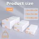 Buffet Risers, Food Display Risers for Party, White Acrylic Risers Display Stand for Buffet Table, Catering Displays for Dessert, Cube Box Nesting Riser with Hollow Bottoms (6"x7"x8" 6PCS)