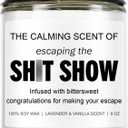 Sarcastic Candles, Going Away, Goodbye, Farewell Gifts for Coworkers - Retirement, Coworker Leaving Gifts for Women, Men - Leaving Job, Moving Away Presents for Friends, Boss, Work Bestie (White)