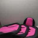 Coverado Auto Seat Covers, Car Seat Covers Full Set, Rose Car Seat Cover, Driver Seat Covers Front Seats Rear Seat Cover, Luxury Car Seat Cushion,Leather Seat Cover Seat Protector Fit for Most Cars