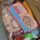 Prextex Plastic Pretend Girls Play Kitchen Set - Multi-Color Kitchen Playset with Dishwasher and Oven - Stove with Lights and Sounds - Working Faucet with Water Circulation