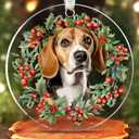 2 x Pawzity Beagle Ornament - Beagle Christmas Ornaments - Dog Gifts for Women Men, Dog Lovers Gifts - Dogs Ornaments 2025 - Acrylic Christmas Hanging Ornament 2025