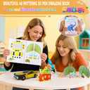 4 x Yungden 3D Printing Drawing Book, Reusable Colorful 40 Patterns 3D Pen Paper Template with a Tranparent Plate, Painting Graffiti Stencil for 3D Pen DIY Creation