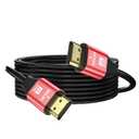 4K Hdmi Cable 30FT, High Speed Hdmi 2.0 Cable 4K@60Hz 2K@120Hz, Gold-Plated Connector 3D ARC HDCP 2.2 &2.3 for HDTV/Blu Ray Playback/Projectors/Laptops/PS4/PS5(Red)
