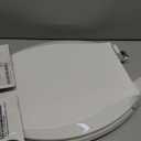 KOHLER 4636-RL-0 Cachet ReadyLatch Elongated Toilet Seat, Quiet-Close Lid, Contoured Seat, Grip-Tight Bumpers and Installation Hardware, White, 18.04"L x 14.18"W