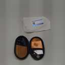 Wireless Headset Bluetooth Earpiece with Dual Noise Canceling Microphone Hands Free Headphones Single Ear Earphone Over Ear Earbud for iPhone Samsung Android Cellphones TV PC Trucker Game Work Driving (Black)