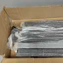 sogiv 4 Pack 3-Tier Shipping Container Shelving Bracket with 64"(H) X 19"(D), Heavy-Duty Powder-Coated Steel Cargo Shelves, Shipping Cargo Shelves Universal for Heavy Duty Trailer Containers