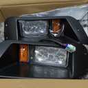 Club Car DS LED Adjustable Light kit 48V, 2 LED headlight, 2 LED taillight, 1 Basic wiring harness, Instruction & hardware included