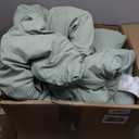 Litanika Comforter Set, Lightweight Solid Bedding Comforter Set, Fluffy Down Alternative Bed Set, Sage Green, King