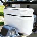 RV Propane Tank Cover, Camper Propane Tank Cover Double 20lb, for Travel Trailer (White)