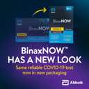 BinaxNOW COVID-19 Antigen Self Test, 1 Pack, 10 Tests Total, COVID Test With 15-Minute Results Without Sending to a Lab, Easy to Use at Home