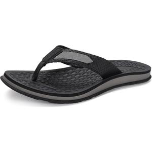 MALIDA Mens Flip Flops Non-Slip Bathroom Shower Shoes Cushion foam Indoor and Outdoor Thong Sandals Size 13