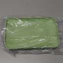 PATIKIL 4 Pack Wheat Plates, 9"x6" Rectangular Plastic Dinner Plates Reusable Wheat Plates Unbreakable Dessert Plates Trays for Dinner Cake Fruits Salad Cupcake Steak, Green