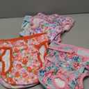 wegreeco Female Dog Diapers, Washable Reusable Pet Puppy Doggie Diapers for Small Medium Large Female Dogs in Heat Period, Doggy Period Panties Medium, Blossoms XL 5 Pack