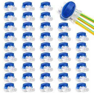 GWHOLE 3-Way Wire Connectors, 40Pcs Waterproof Electrical Wire Connectors Outdoor Wire Splice Connector for Lawn Mowers Electric Fences